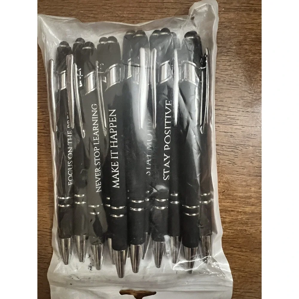 New 12 Pcs Christian Ballpoint Pens Bible Verse Inspirational